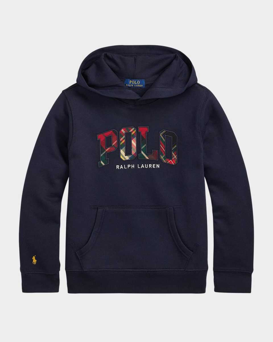 Kid's Festive Logo-Print Hoodie, Size 2-7